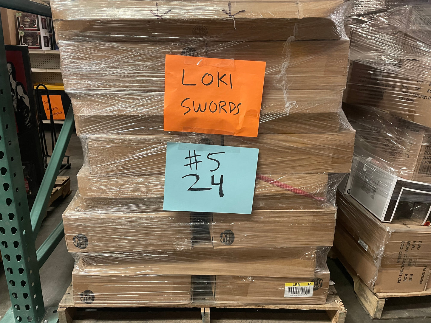 LOT #5 LEAGUE OF LEGENDS Light Up Sword (Quantity 24) Retail $2400! Pickup Only!