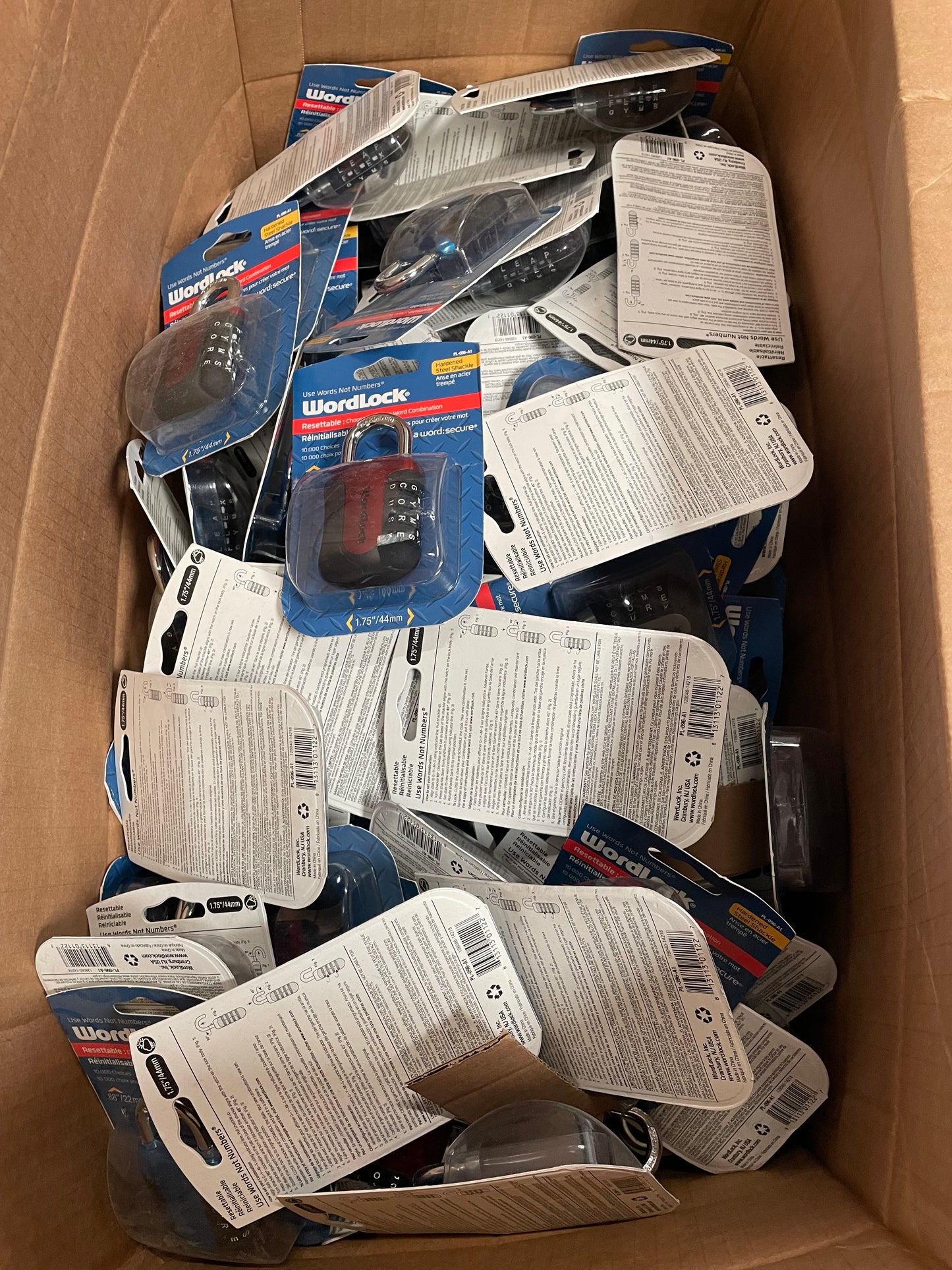LOT #9 Ace Hardware Word Lock Padlock (Quantity 100) Retail $1200! Pickup Only!