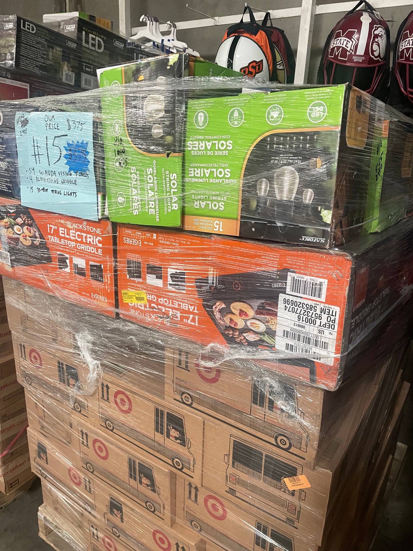 LOT #15 Mix of Blackstone Griddles, Funko Pop, Costco String Lights (Retail $2485) Pickup Only