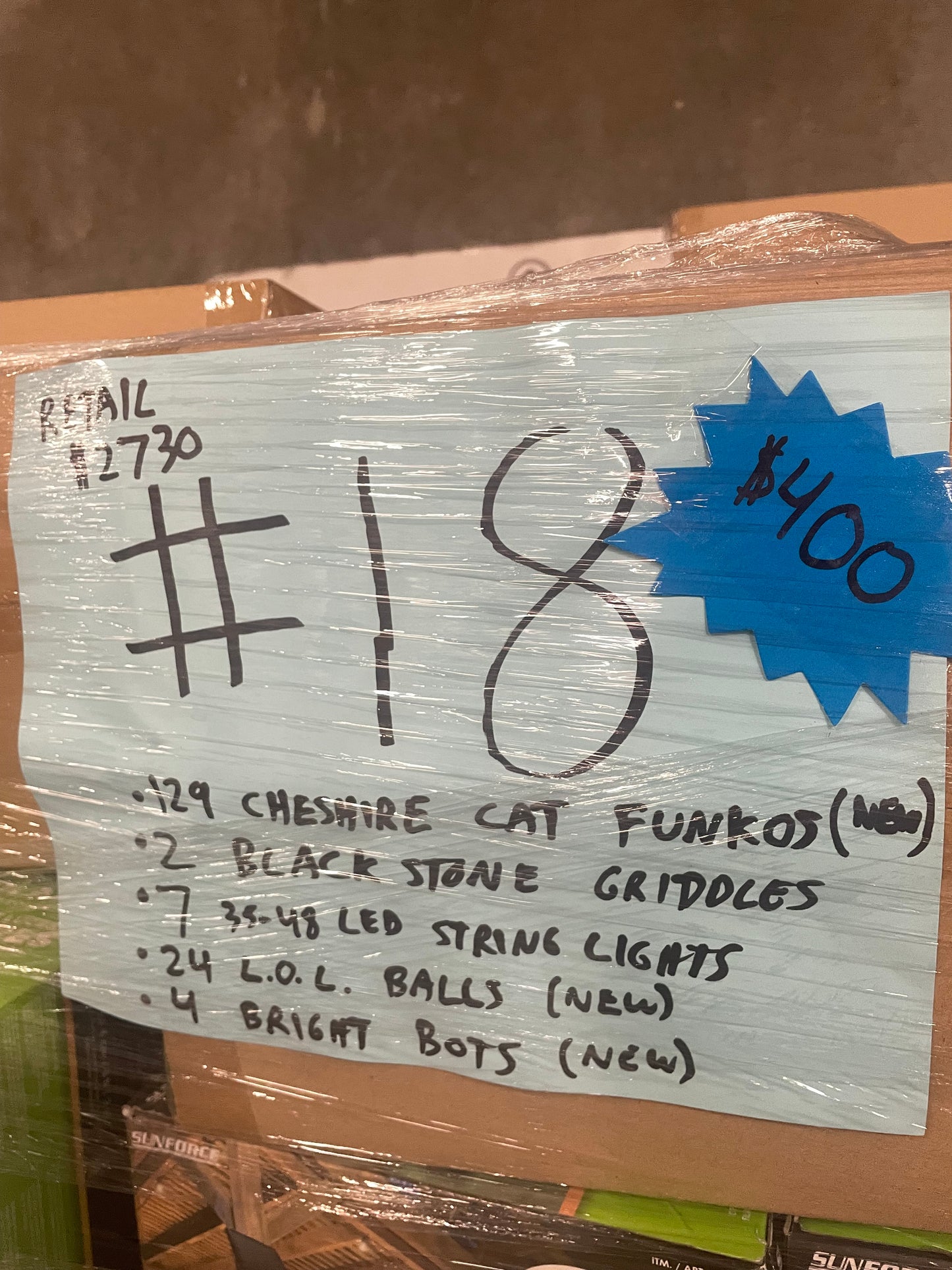 LOT #18 Mix of Blackstone Griddles, L.O.L Dolls, Funko Pop, Costco String Lights, Bright Bots (Retail $2730) Pickup Only!