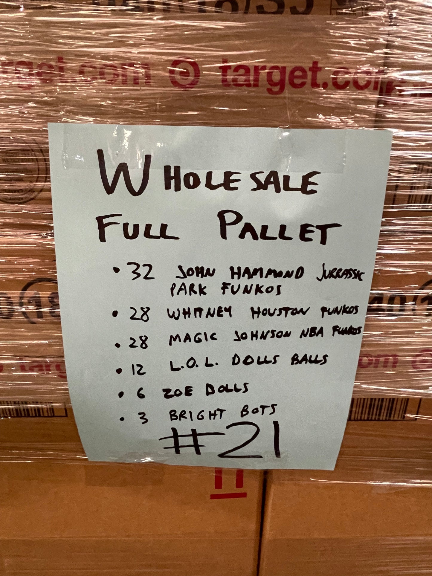#21 Wholesale Pallet of Mix of Toys. Funko Pop, LOL Dolls, Im a Girly Dolls, Bright Bots (Retail $2950)) Pickup Only!