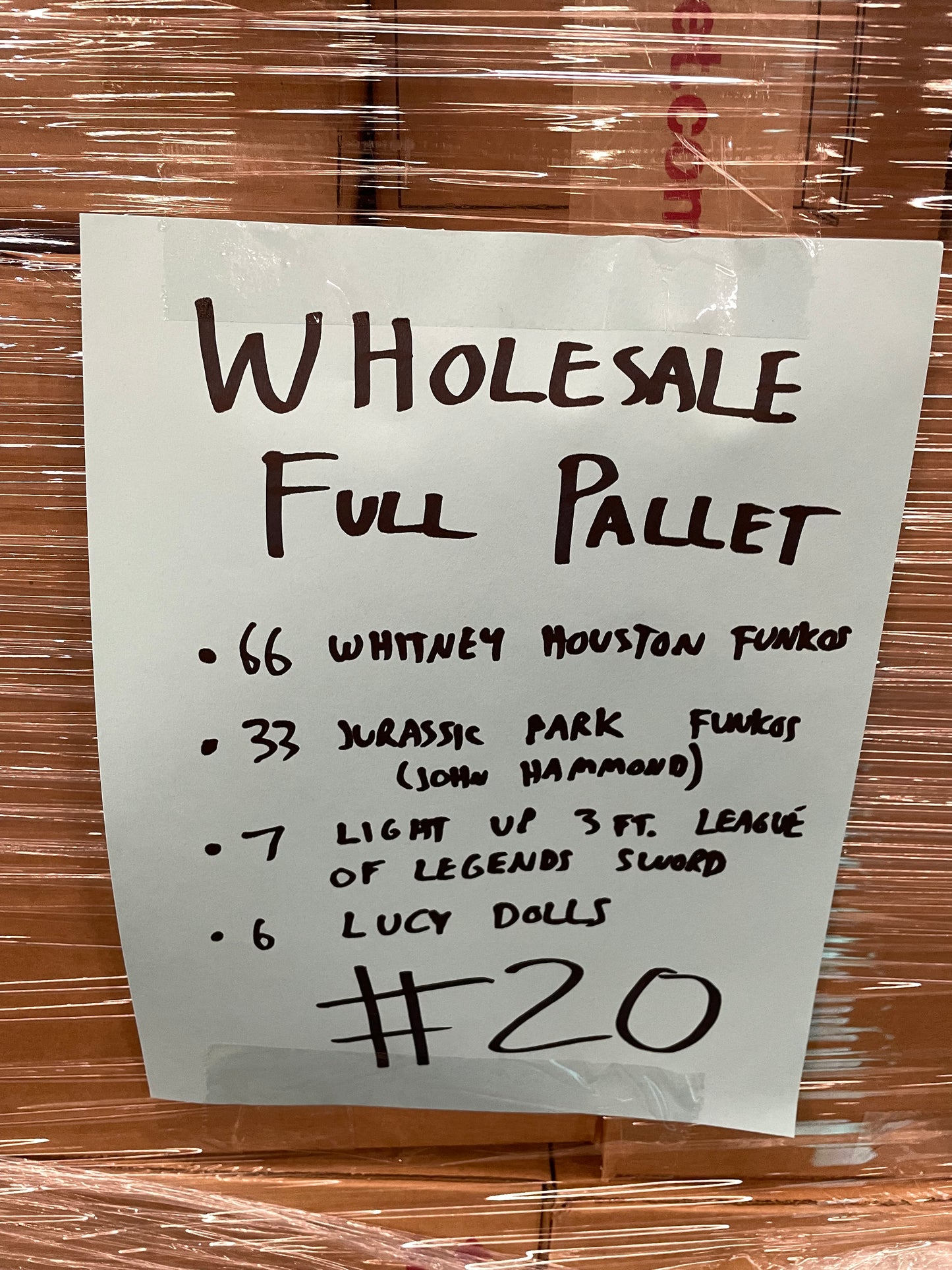 LOT #20 Wholesale Pallet of Mix of Toys.  Funko Pop, League of Legends Swords, Im a Girly Dolls (Retail $3300)) Pickup Only!