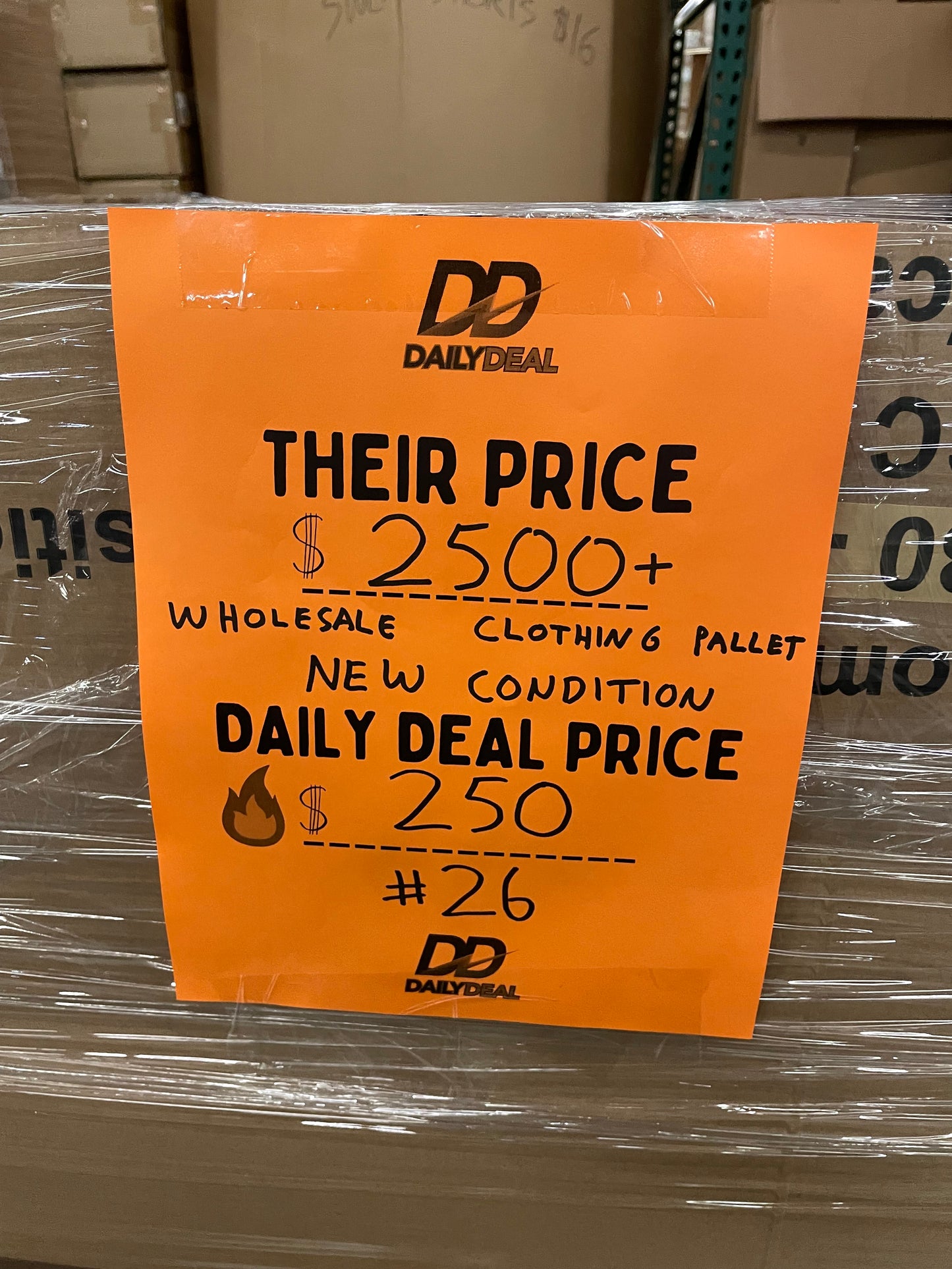 LOT #26 Wholesale Pallet of BRAND NEW Clothing! Mostly Womens/Adult (Retail Over $3000+)) Pickup Only!