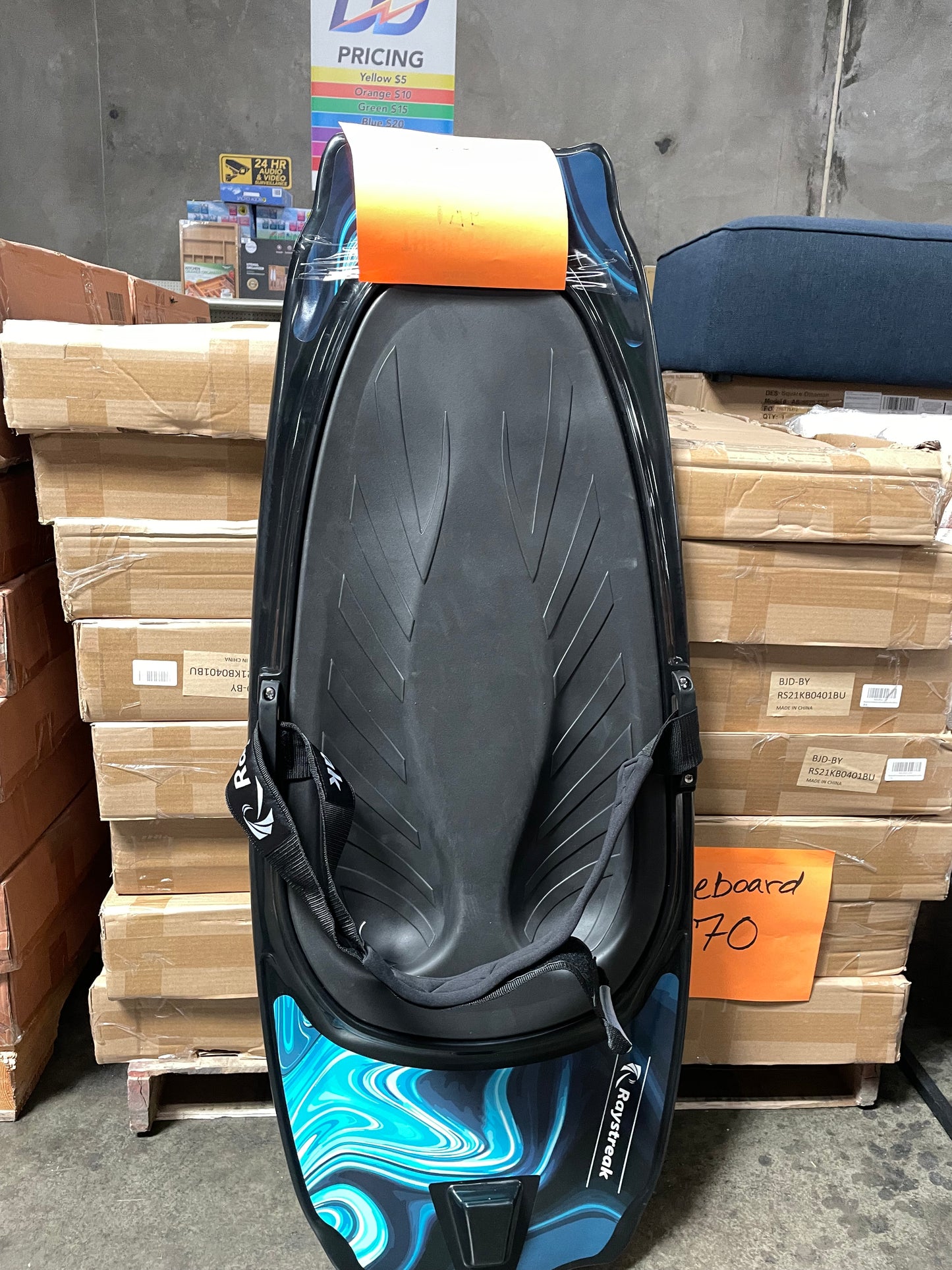 LOT #28 Raystreak Knee Boards Boating Outdoor Wake Boards (Quantity 20. Retail $3500) PICKUP ONLY!