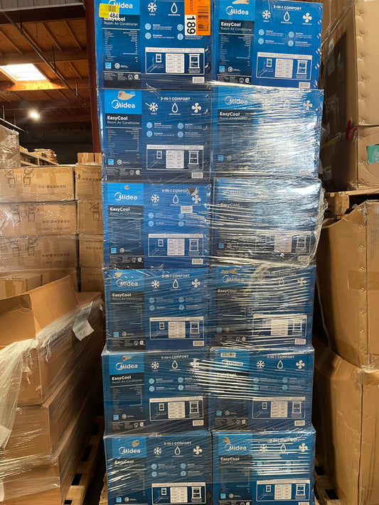 LOT #39 Midea 8,000 BTU Window Air Conditioner (Quantity 24. Retail $9600) PICKUP ONLY!