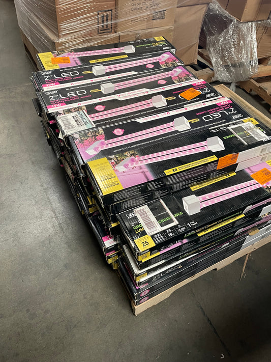 LOT #38 2 foot LED Plant Grow Lights 19 Watts (Quantity 54. Retail $2376) PICKUP ONLY!