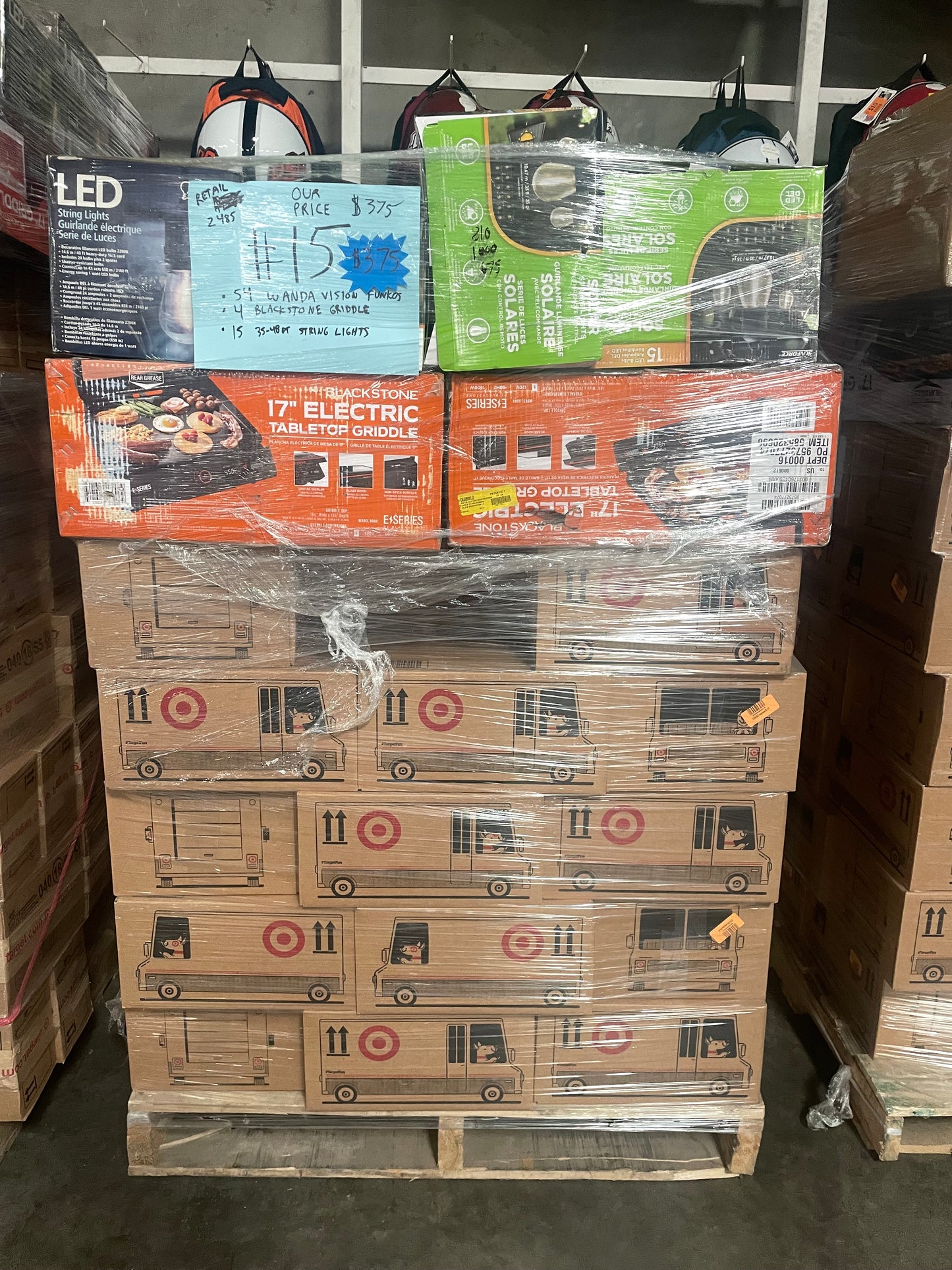 LOT #15 Mix of Blackstone Griddles, Funko Pop, Costco String Lights (Retail $2485) Pickup Only