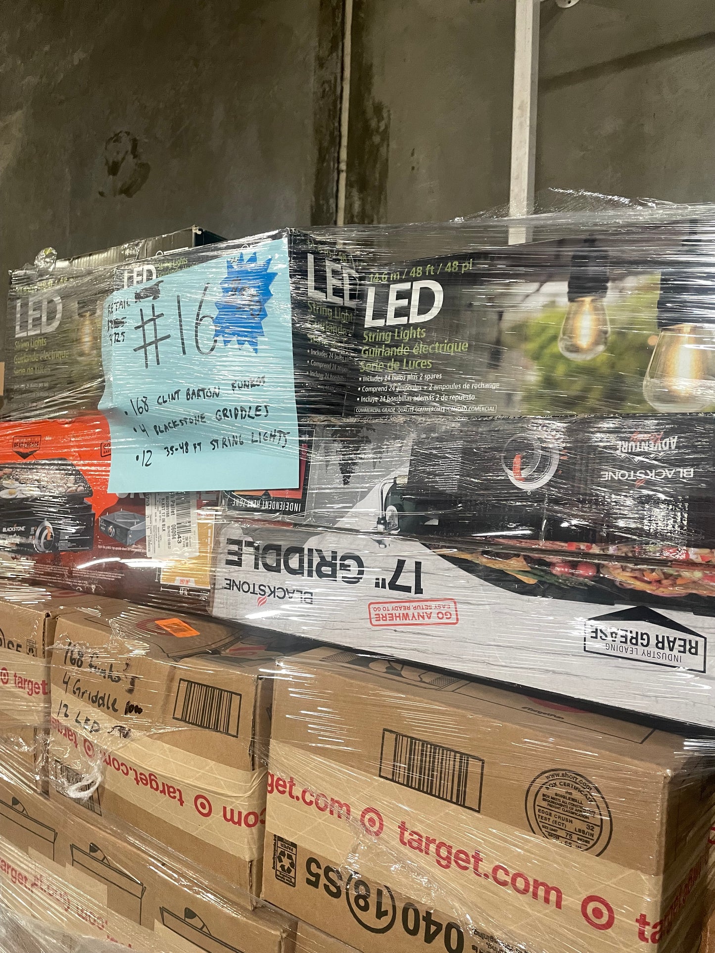 LOT #16 Mix of Blackstone Griddles, Funko Pop, Costco String Lights (Retail $3725) Pickup Only!