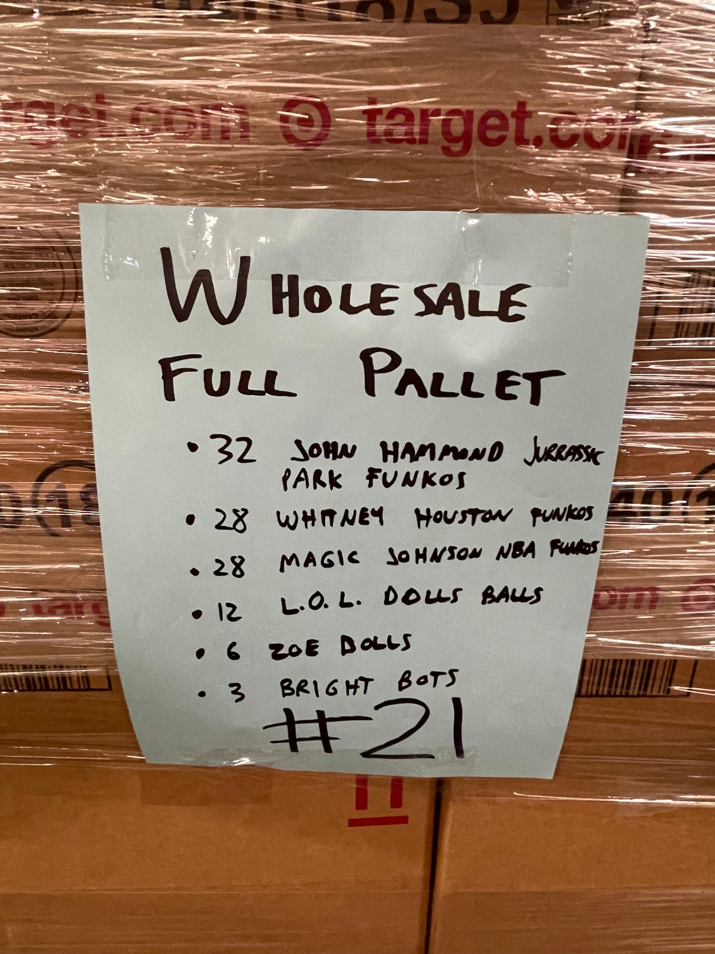 #21 Wholesale Pallet of Mix of Toys.  Funko Pop, LOL Dolls, Im a Girly Dolls, Bright Bots (Retail $2950)) Pickup Only!